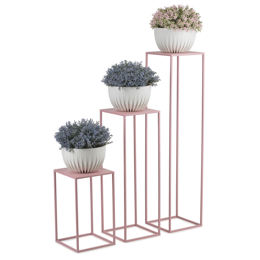 Blomställ 70x24 cm rosa