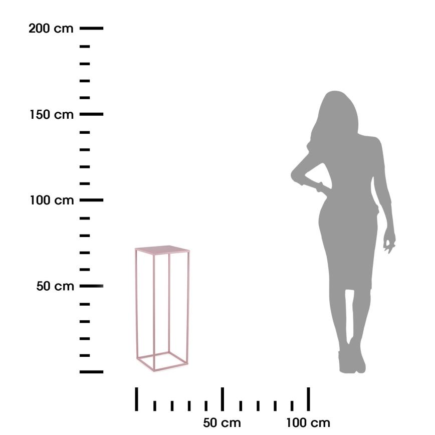 Blomställ 70x24 cm rosa