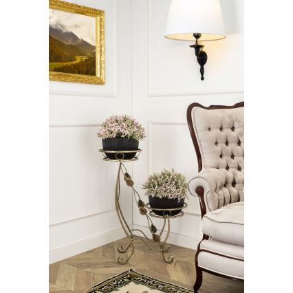 Blomställ 70x50 cm guld