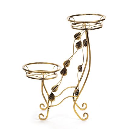 Blomställ 70x50 cm guld