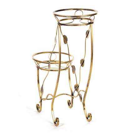 Blomställ 70x50 cm guld