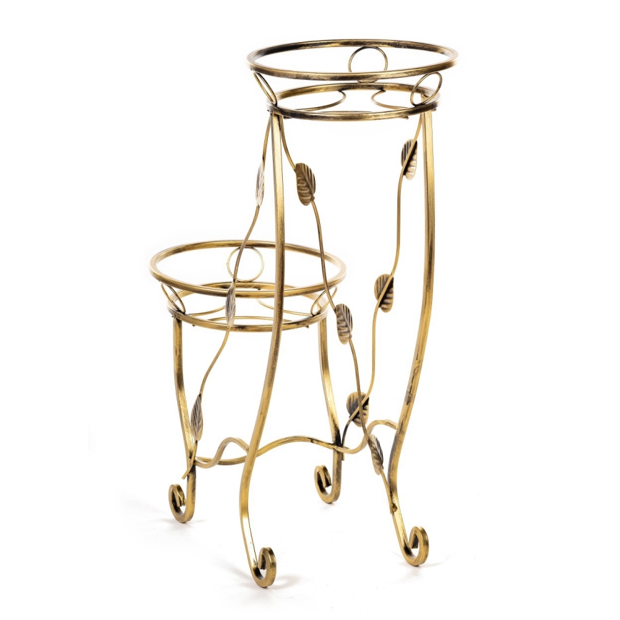 Blomställ 70x50 cm guld