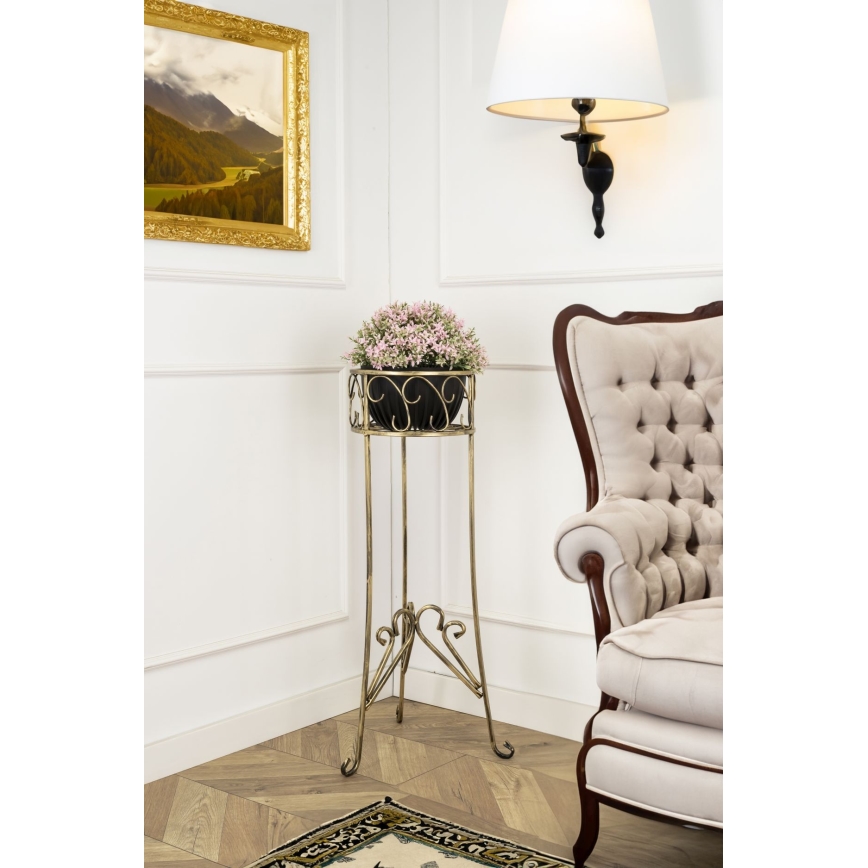 Blomställ 88x28 cm guld