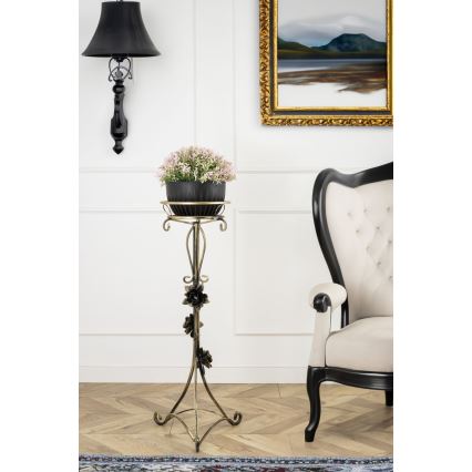 Blomställ 95x38 cm guld