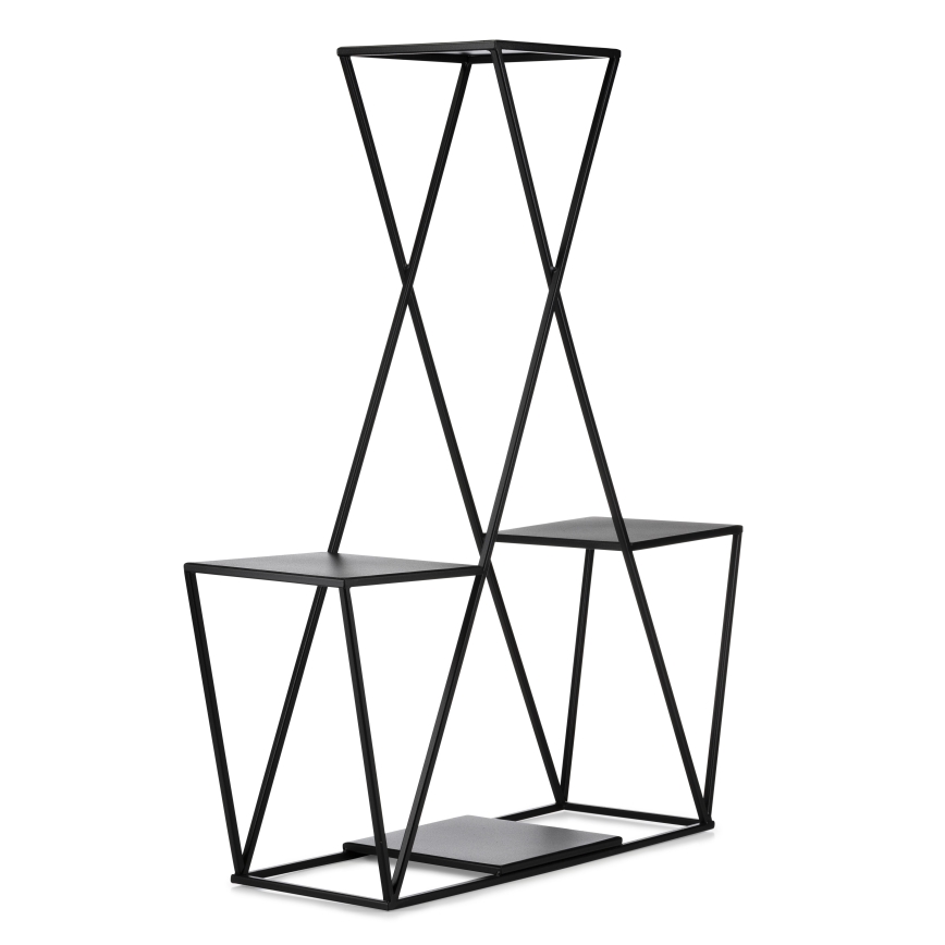 Blomställ 95x78 cm svart