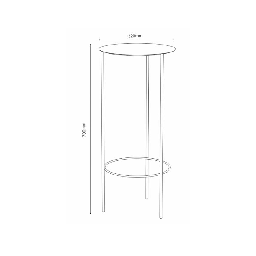 Blomställ70x32 cm vit