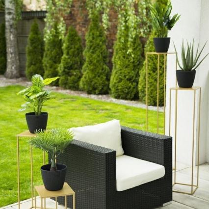 Blomsterställ 100x24 cm guld