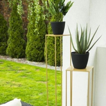 Blomsterställ 100x24 cm guld