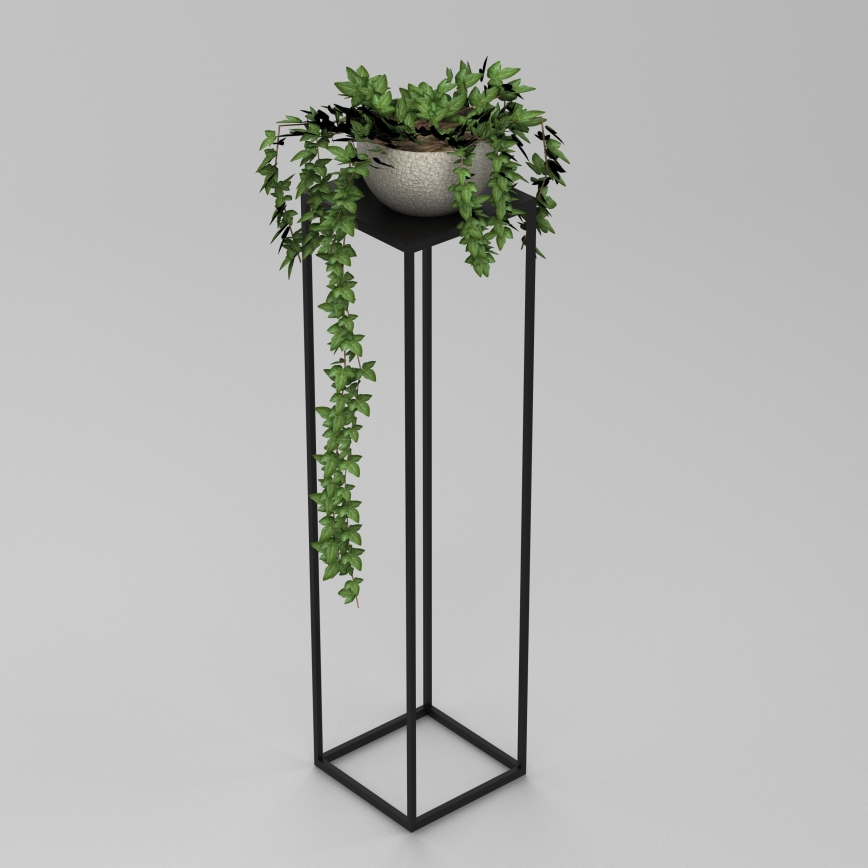 Blomsterställ 100x24 cm svart