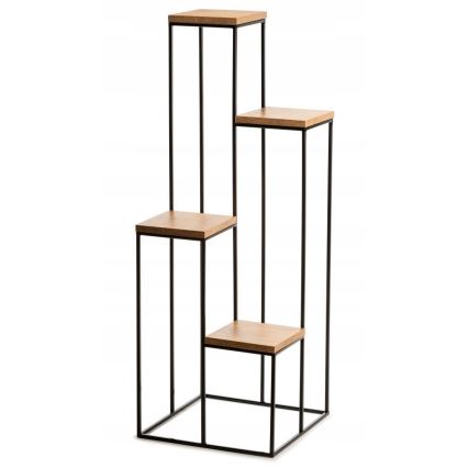 Blomsterställ 110x40 cm svart/brun