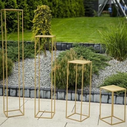 Blomsterställ 130x24 cm guld