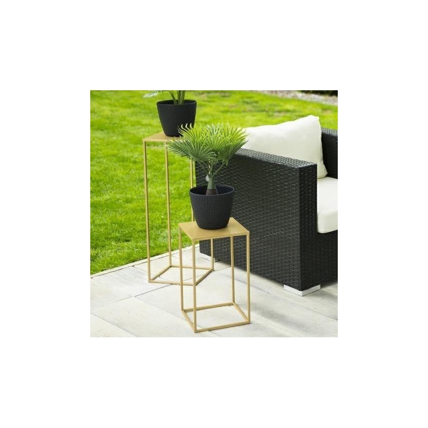 Blomsterställ 40x24 cm guld