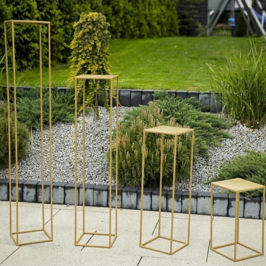 Blomsterställ 40x24 cm guld