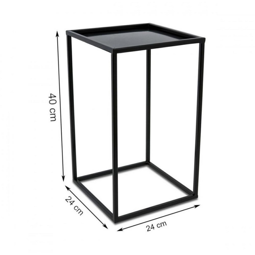 Blomsterställ 40x24 cm svart