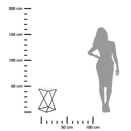 Blomsterställ 40x24 cm svart