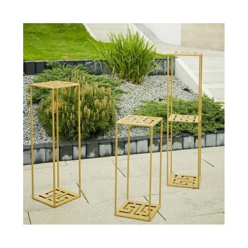 Blomsterställ 60x24 cm guld