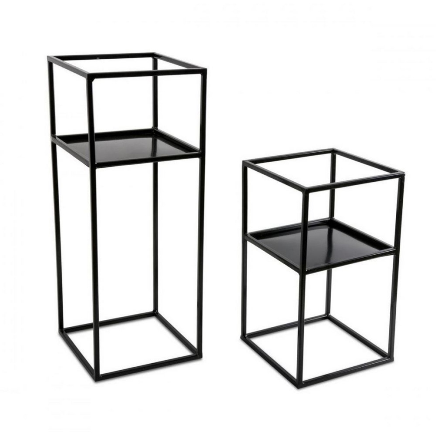 Blomsterställ 60x24 svart