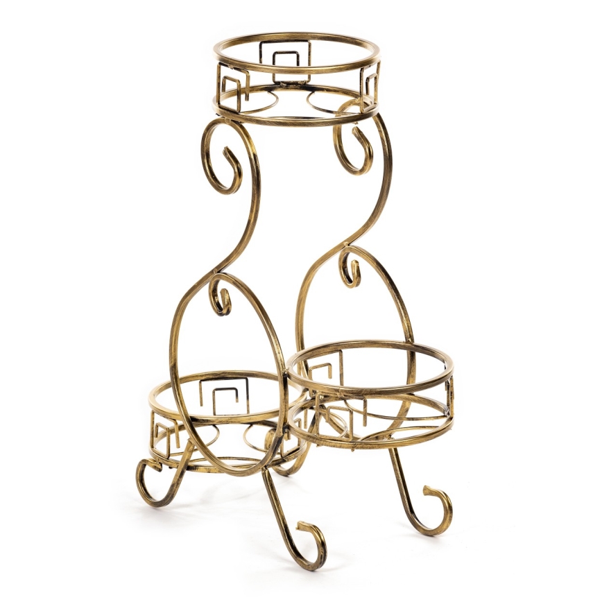 Blomsterställ 64x60 cm guld