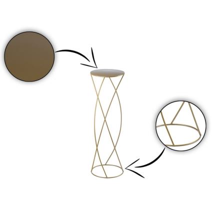 Blomsterställ 70x22,5 cm guld