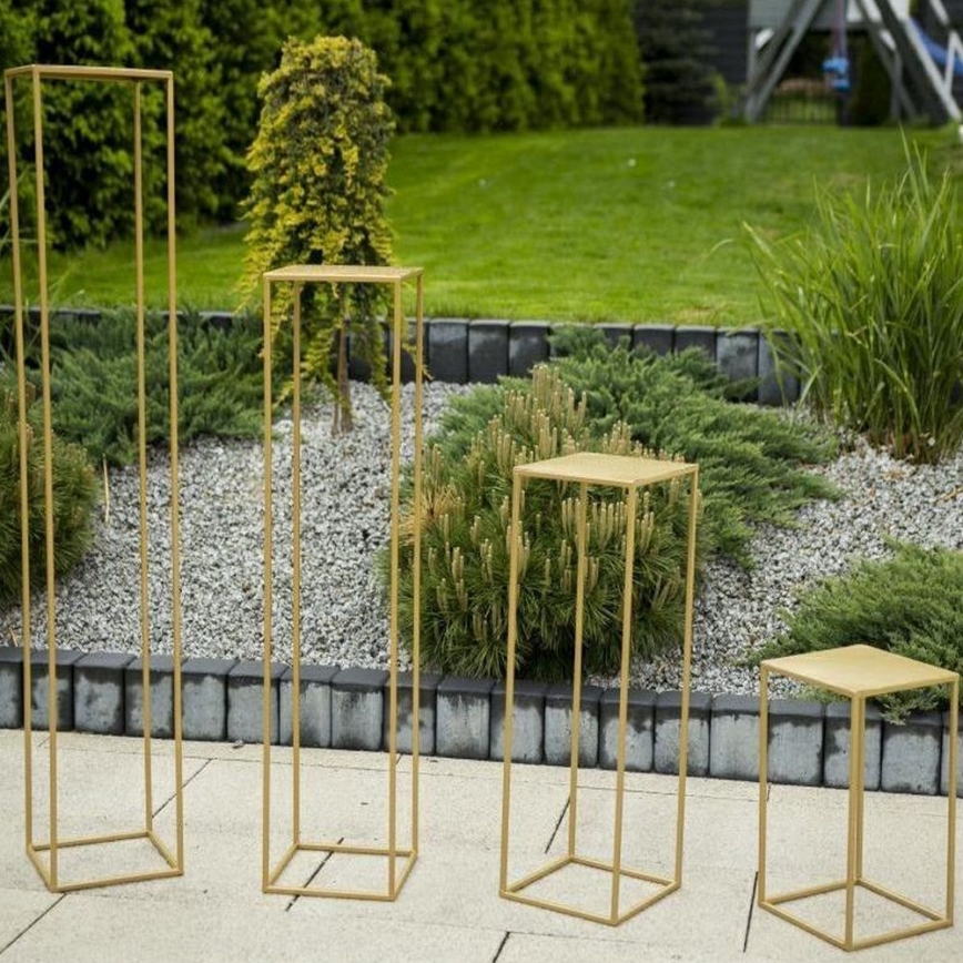 Blomsterställ 70x24 cm guld