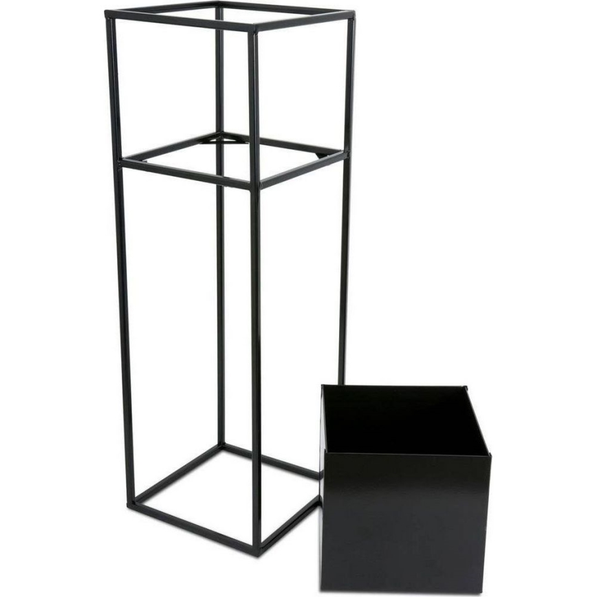 Blomsterställ 70x24 cm svart