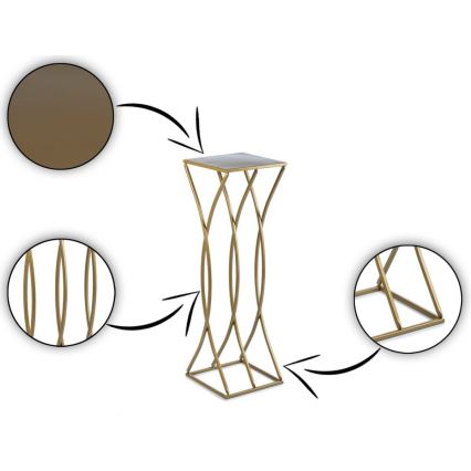 Blomsterställ 75x23 cm guld