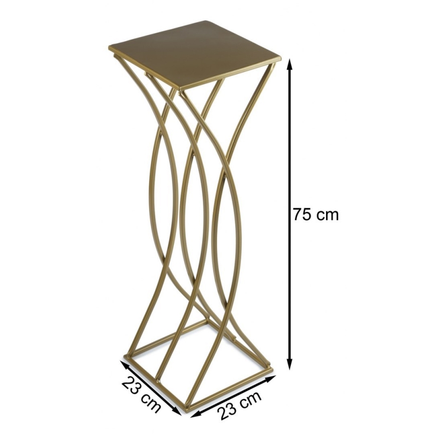 Blomsterställ 75x23 cm guld