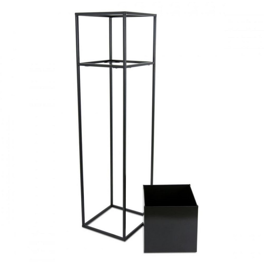 Blomsterställ 90x24 cm svart