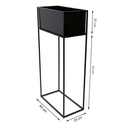 Blomsterställ 90x44 cm svart