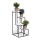 Blomsterställ KASKADA 70x34 svart/vit