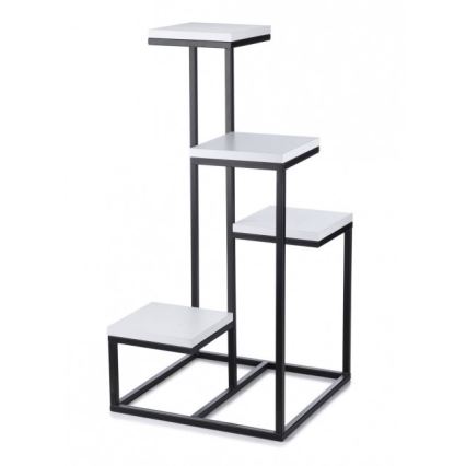 Blomsterställ KASKADA 79x40 svart/vit