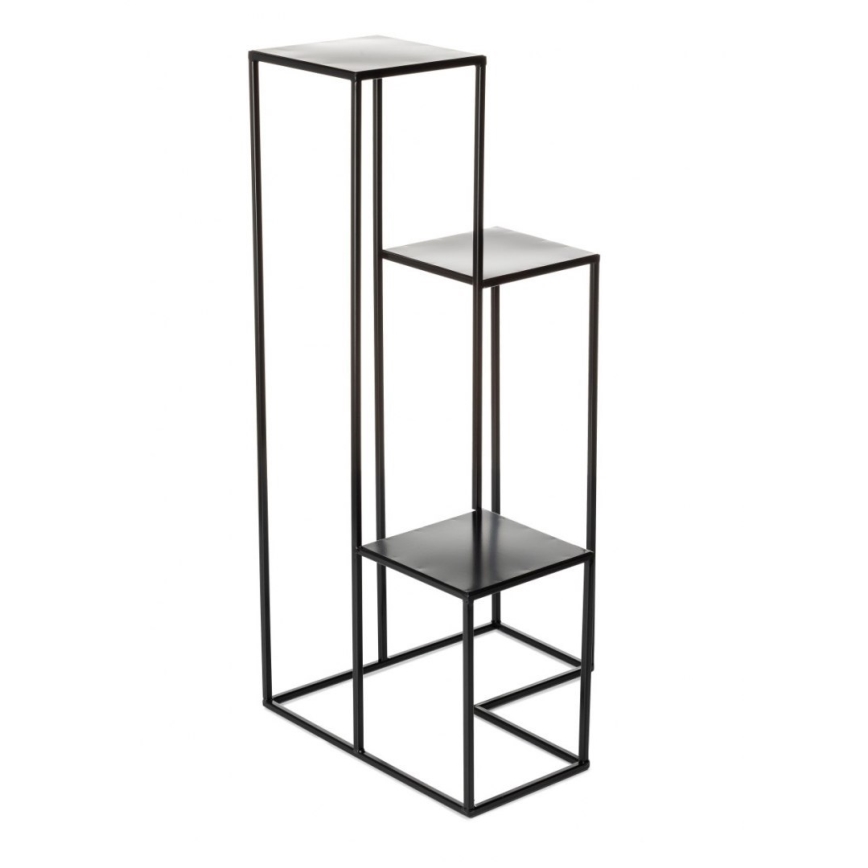 Blomsterställ KASKADA 85x40 cm svart