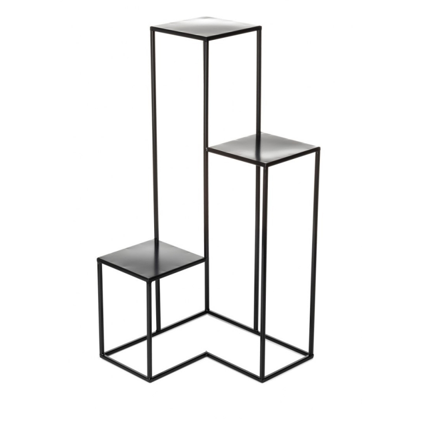 Blomsterställ KASKADA 85x40 cm svart