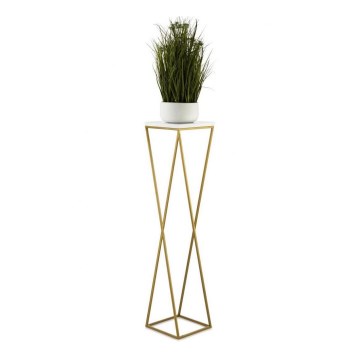 Blomsterställ LOFT 100x24 cm guld/vit