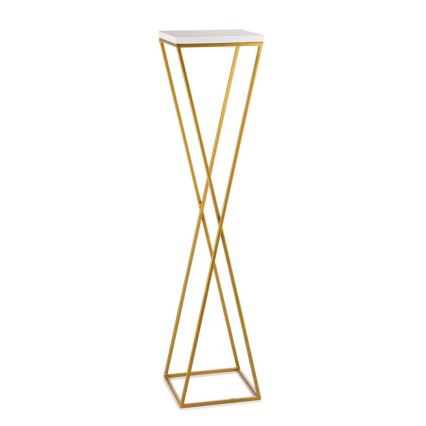 Blomsterställ LOFT 100x24 cm guld/vit
