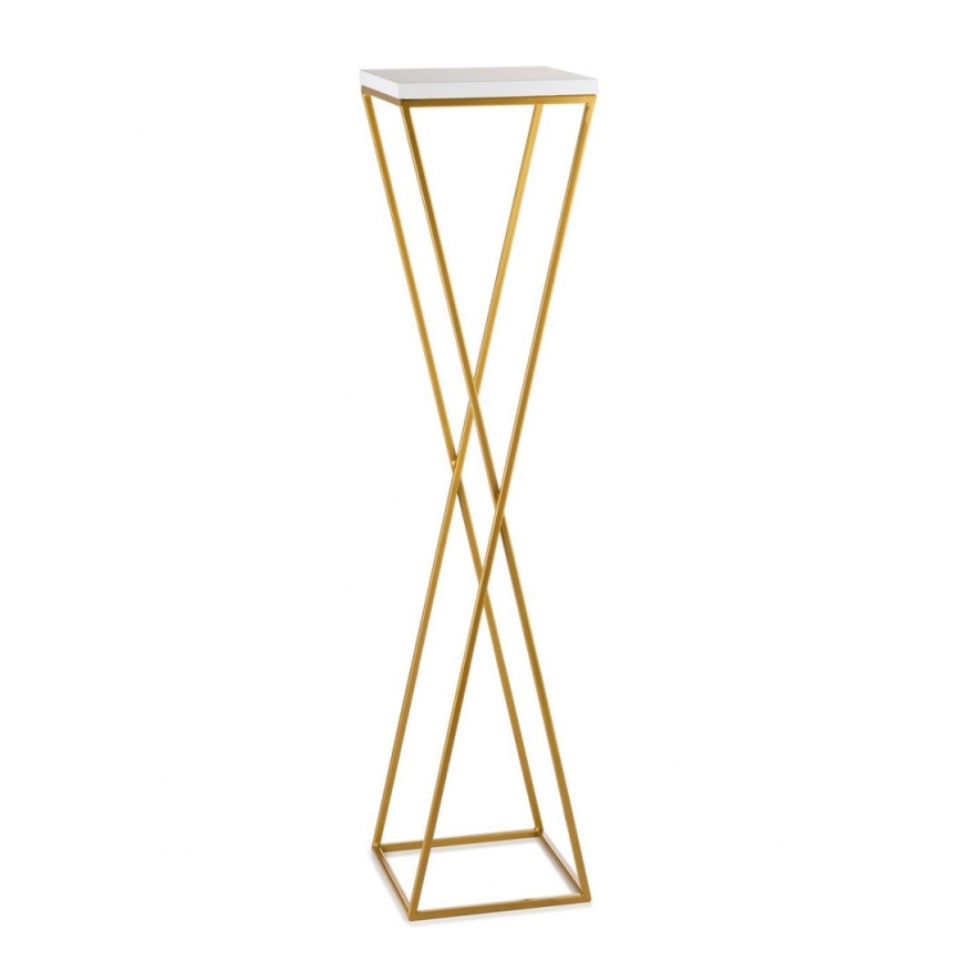 Blomsterställ LOFT 100x24 cm guld/vit