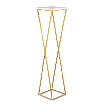 Blomsterställ LOFT 100x24 cm guld/vit