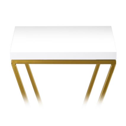Blomsterställ LOFT 100x24 cm guld/vit