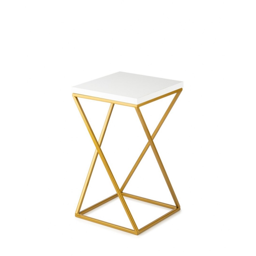 Blomsterställ LOFT 40x24 cm guld/vit