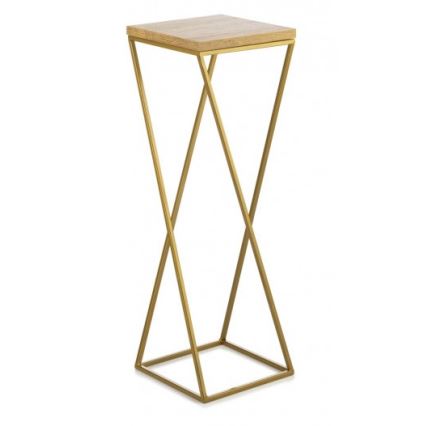 Blomsterställ LOFT 70x24 cm guld/brun