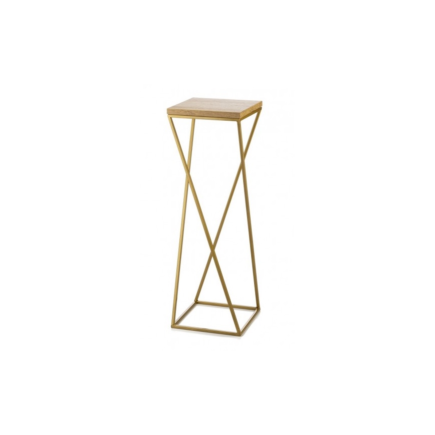 Blomsterställ LOFT 70x24 cm guld/brun