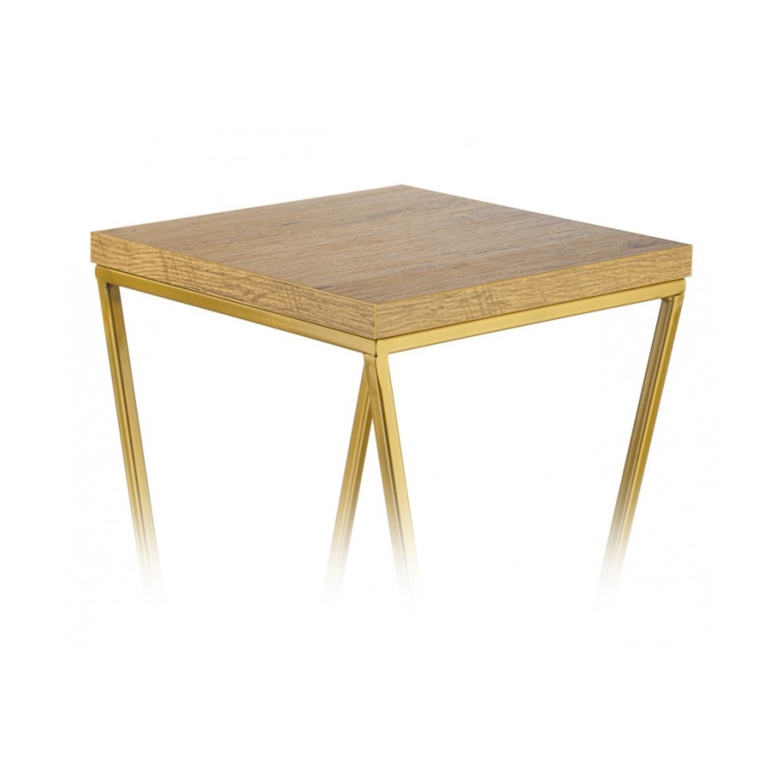 Blomsterställ LOFT 70x24 cm guld/brun