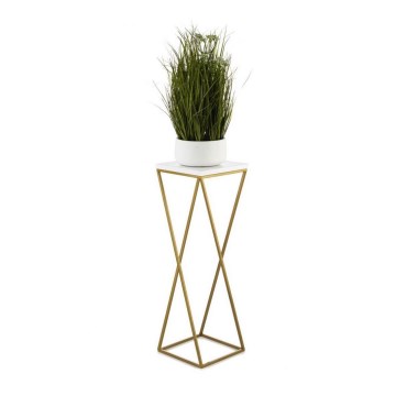 Blomsterställ LOFT 70x24 cm guld/vit