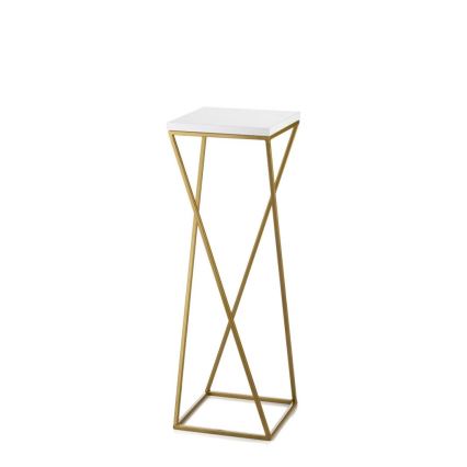 Blomsterställ LOFT 70x24 cm guld/vit