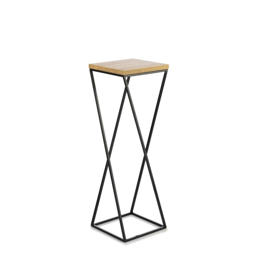 Blomsterställ LOFT 70x24 cm svart/brun