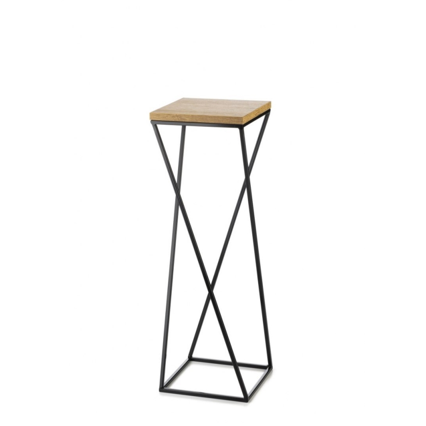 Blomsterställ LOFT 70x24 cm svart/brun