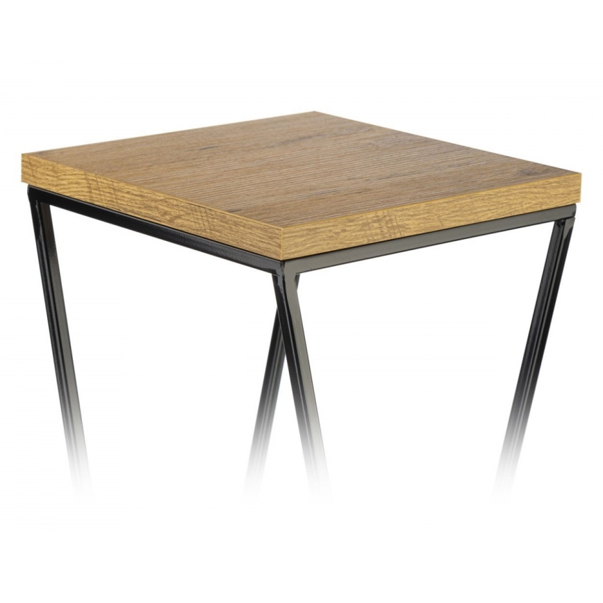 Blomsterställ LOFT 70x24 cm svart/brun