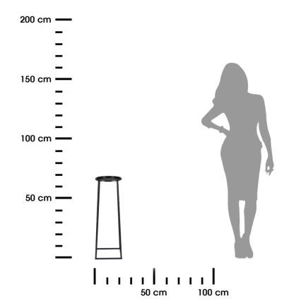 Blomsterställ LOFT 70x24 cm svart