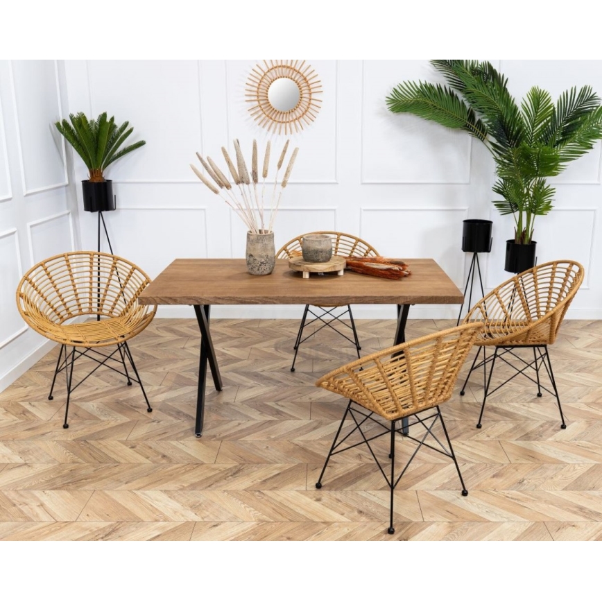 Blomsterställning TRIPOD 65x25 cm svart