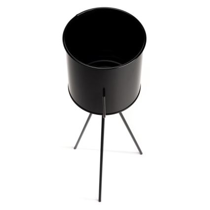 Blomsterställning TRIPOD 65x25 cm svart